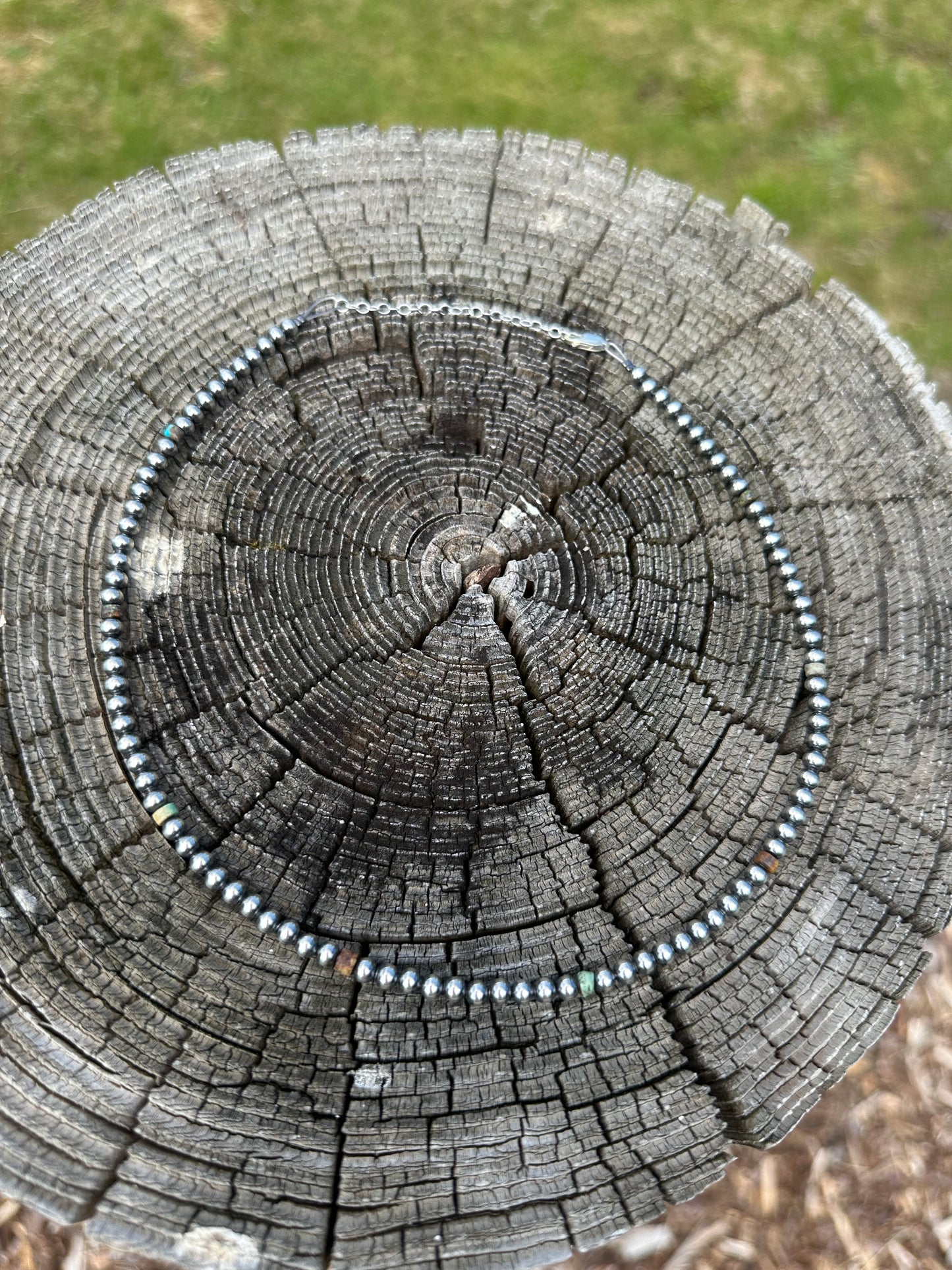 14" Navajo Pearl & Turquoise Choker