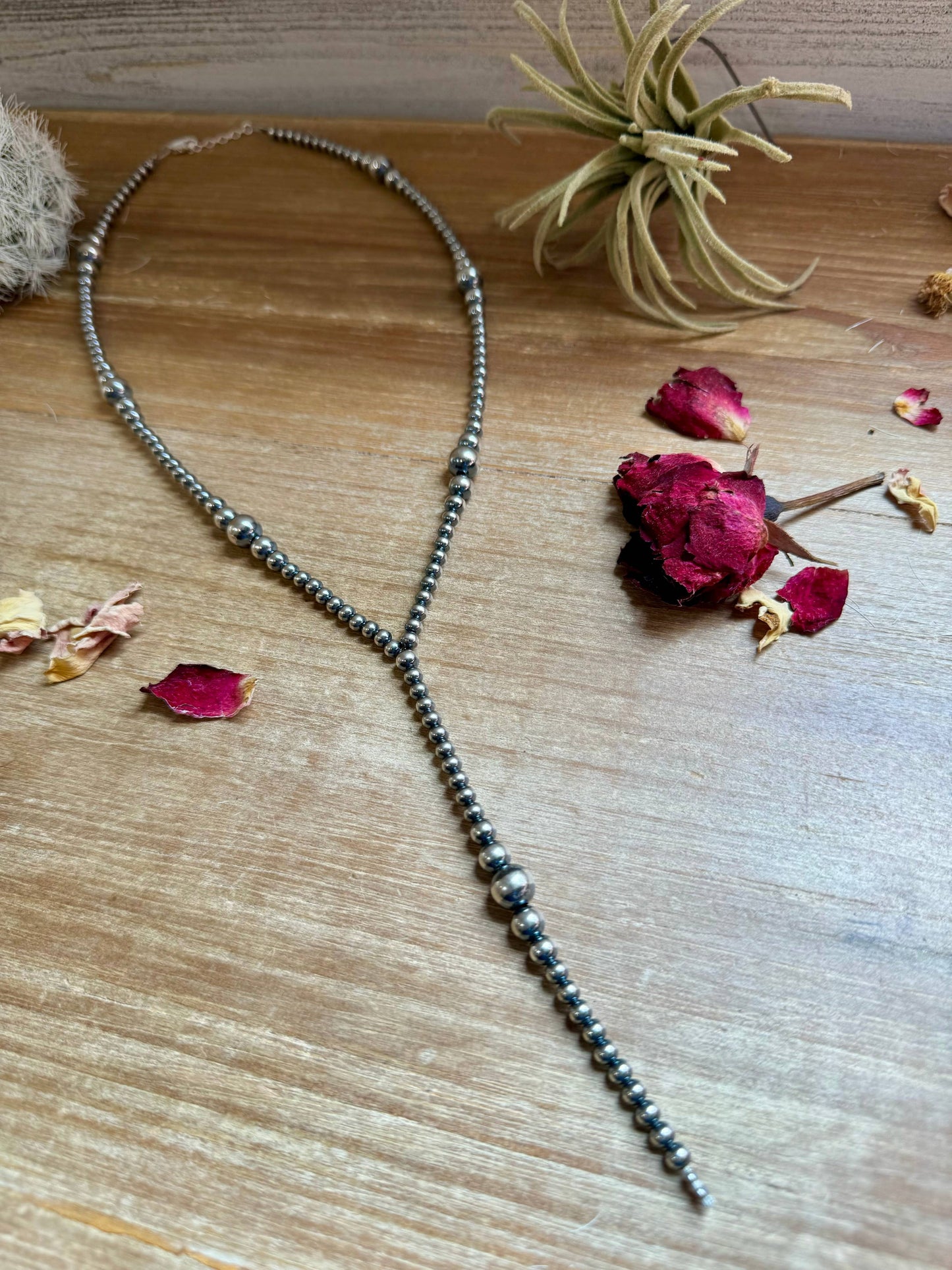 Navajo Pearl Lariat Necklace