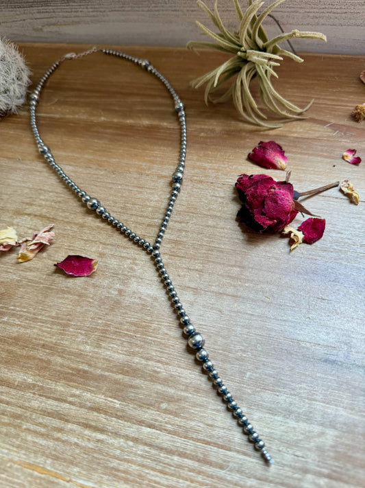 Navajo Pearl Lariat Necklace