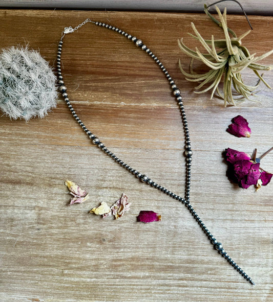 Navajo Pearl Lariat Necklace