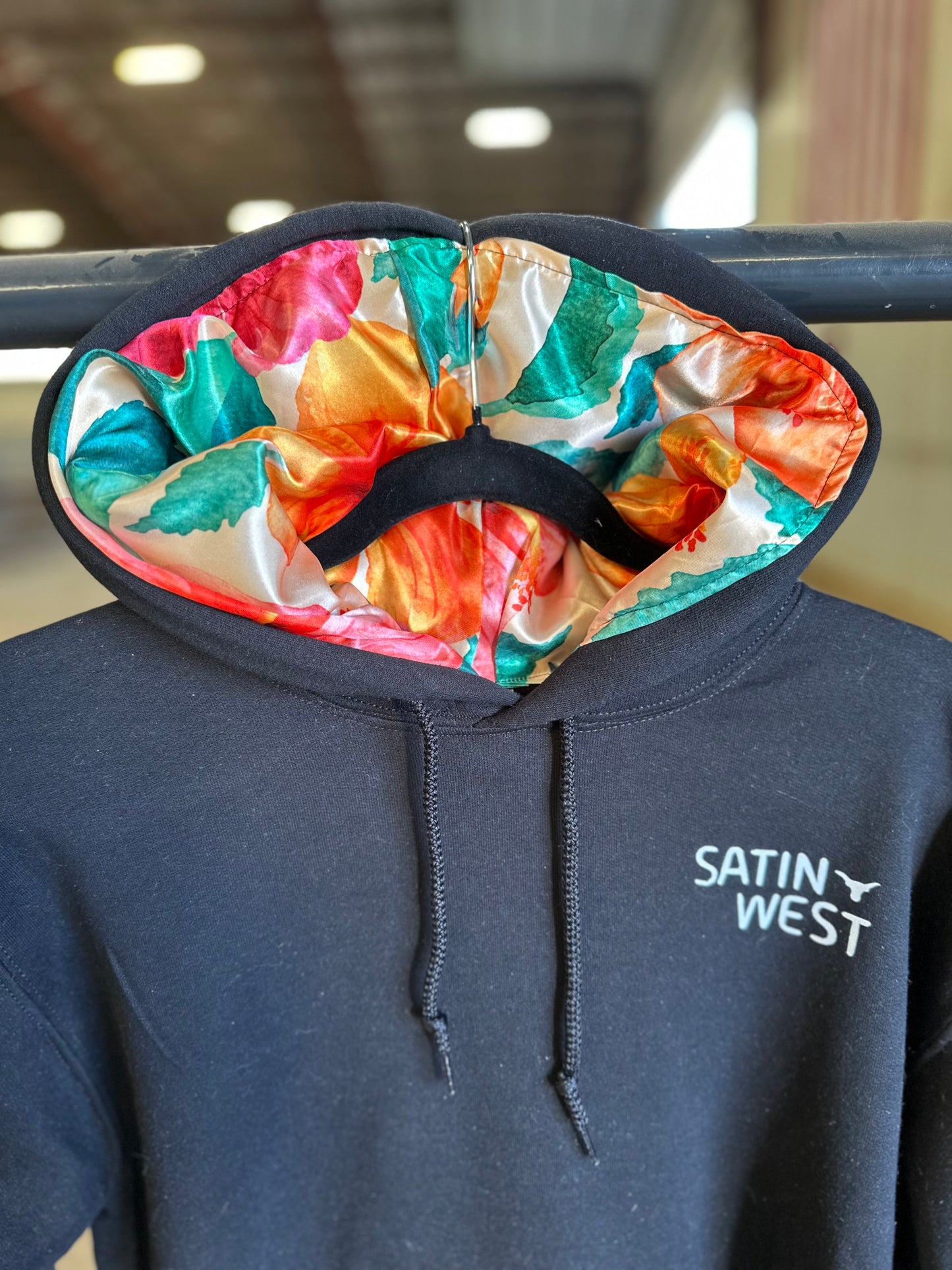 Large Satin Lined Hoodie