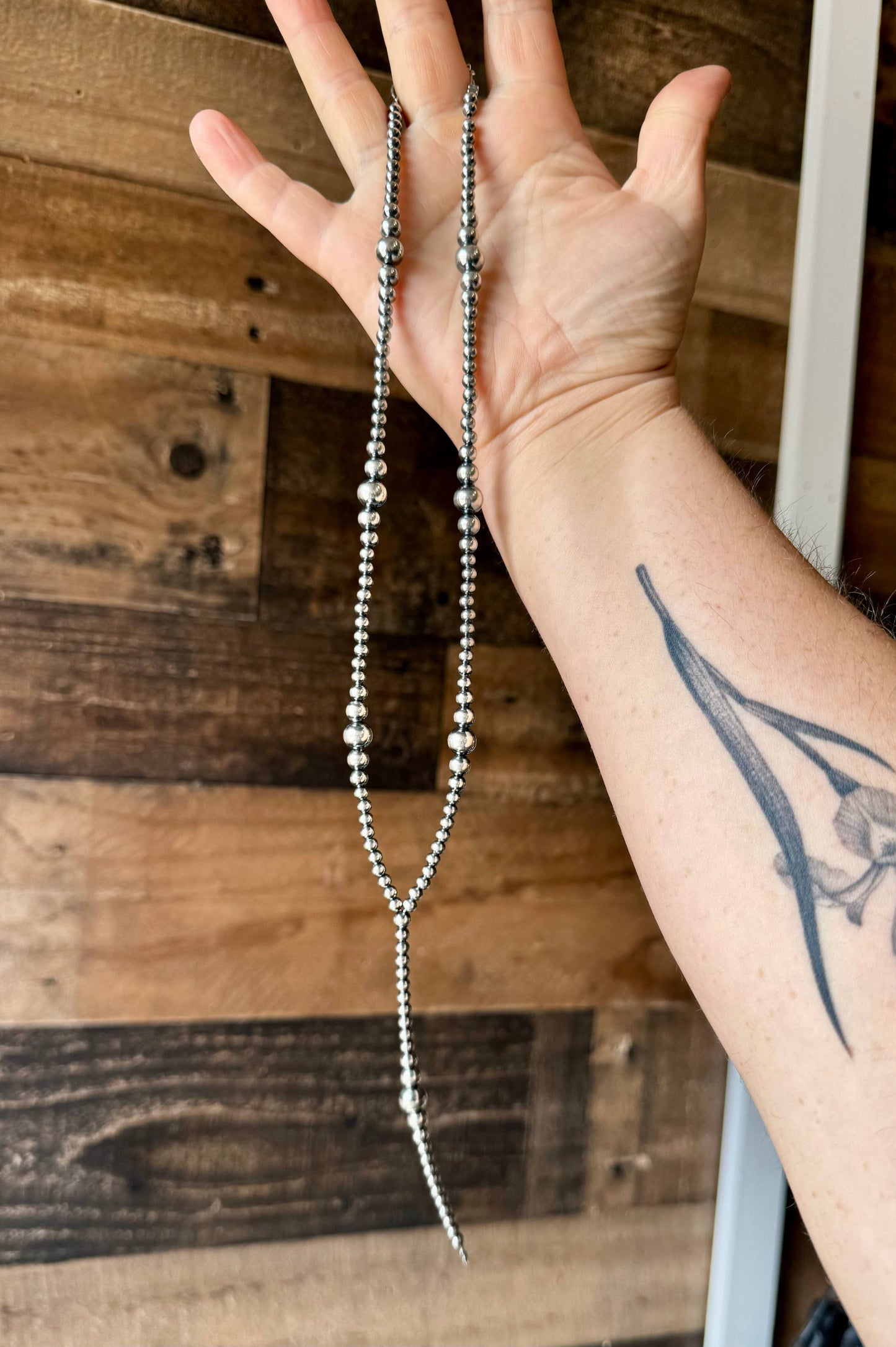 Navajo Pearl Lariat Necklace